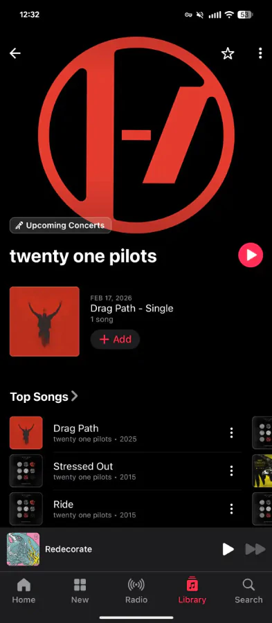 Apple Music 5.2 Seznam Koncertev