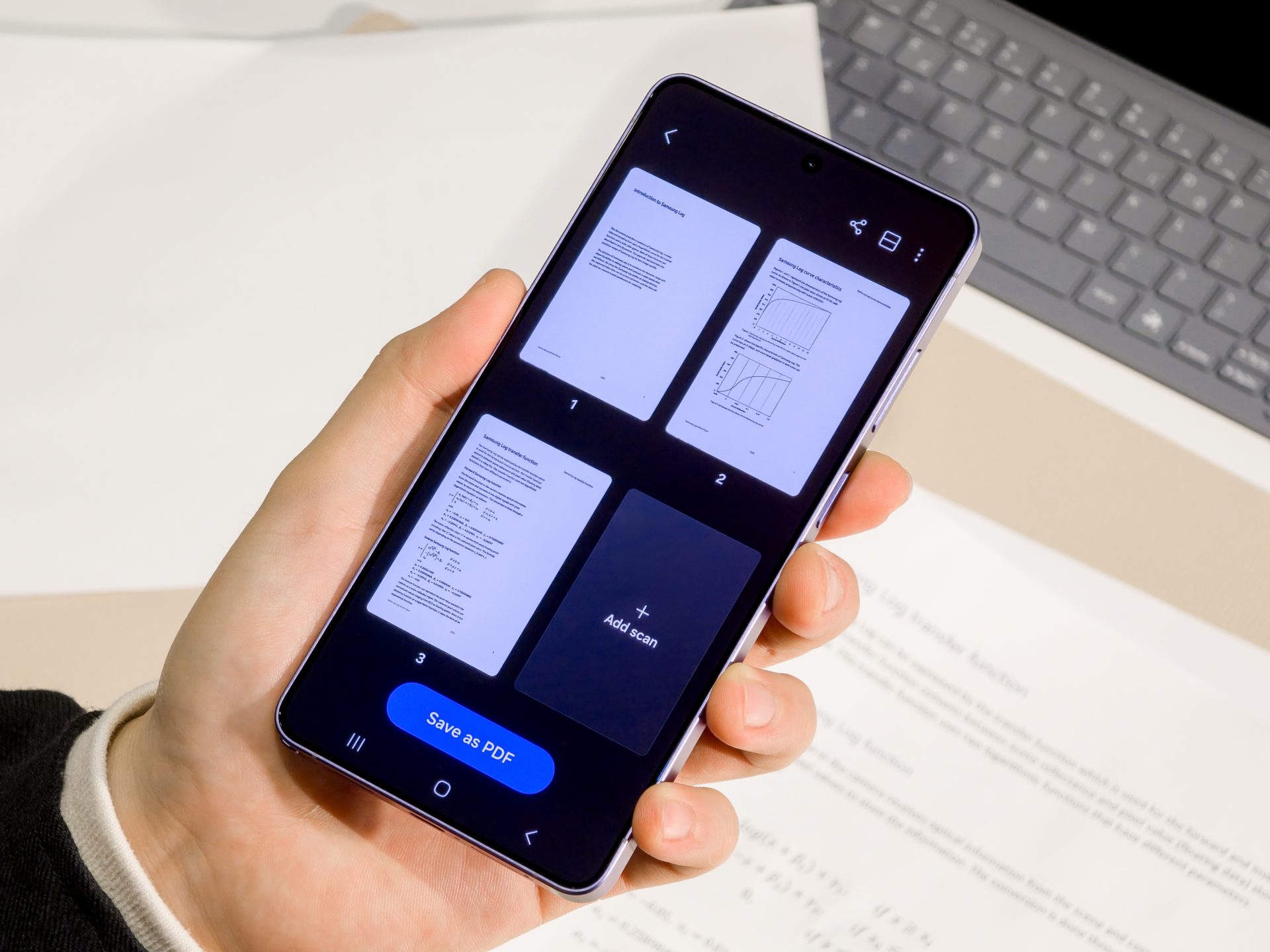 Samsun Galaxy S26 Ultra Optični bralnik dokumentov