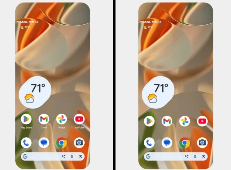 Čistejši domači zaslon brez oznak aplikacij