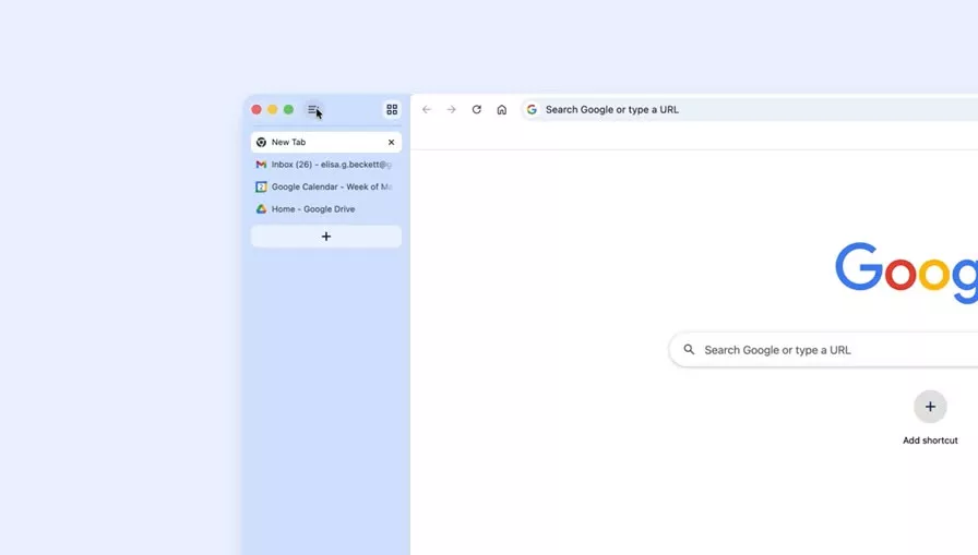 Navpični zavihki za boljšo preglednost