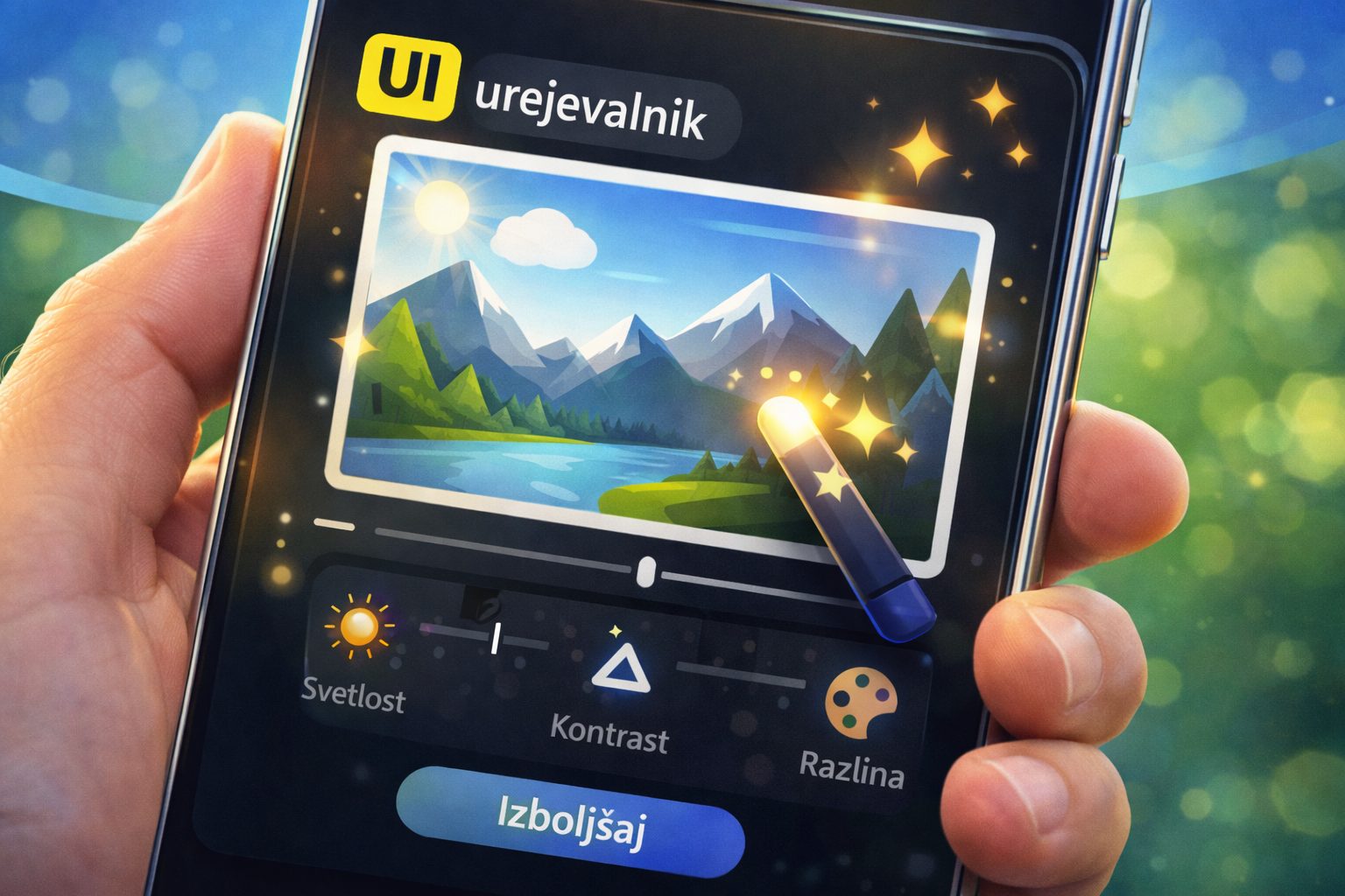 Google Foto Izboljšaj z UI