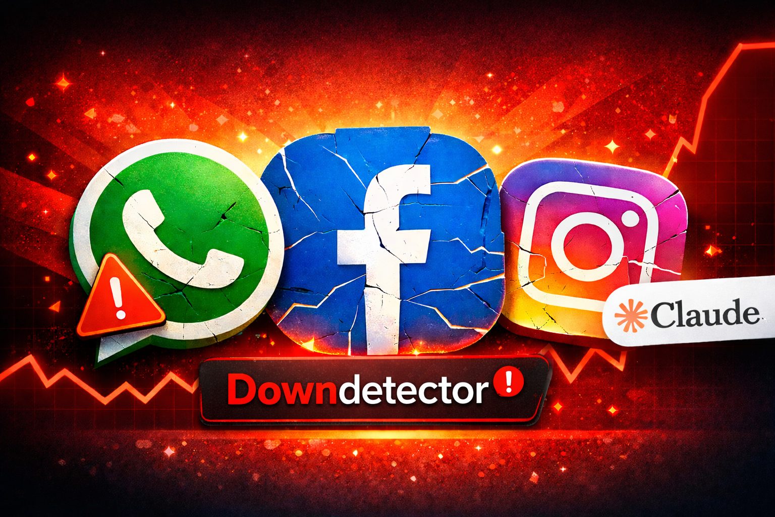 WhatsApp, Facebook in Instagram z motnjami? Downdetector beleži porast prijav