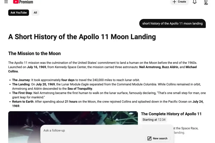 kratka zgodovina pristanka misije Apollo 11 Moon Landing