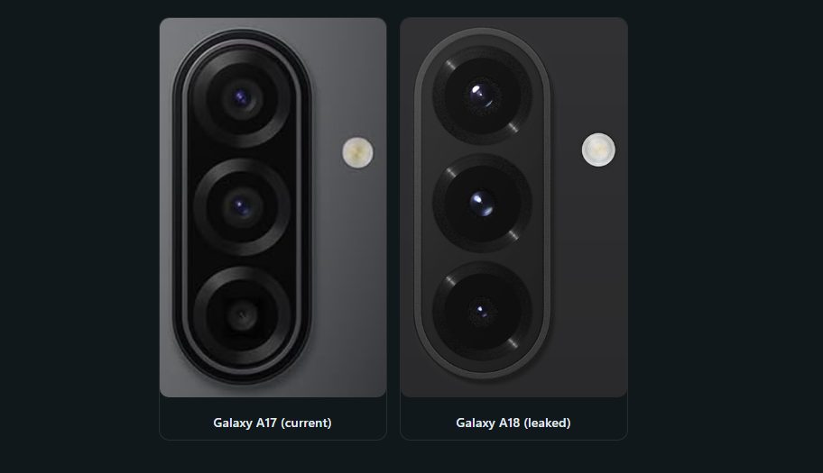 Samsung Galaxy A18 vs A17 Kamera